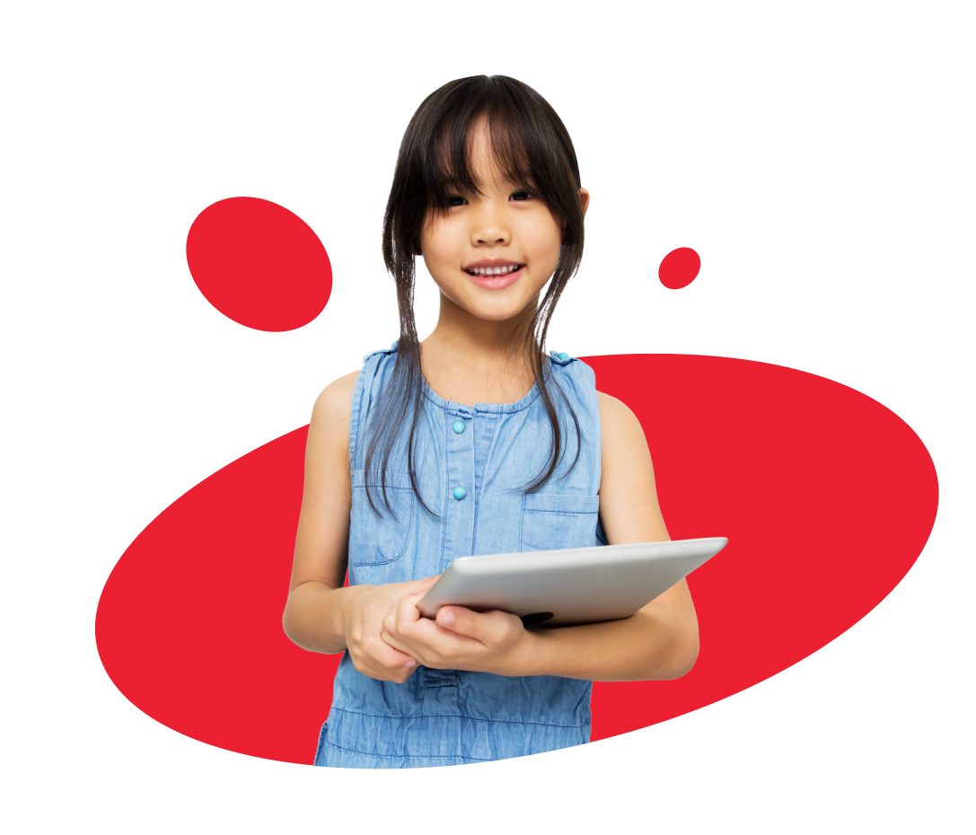 Girl with iPad.
