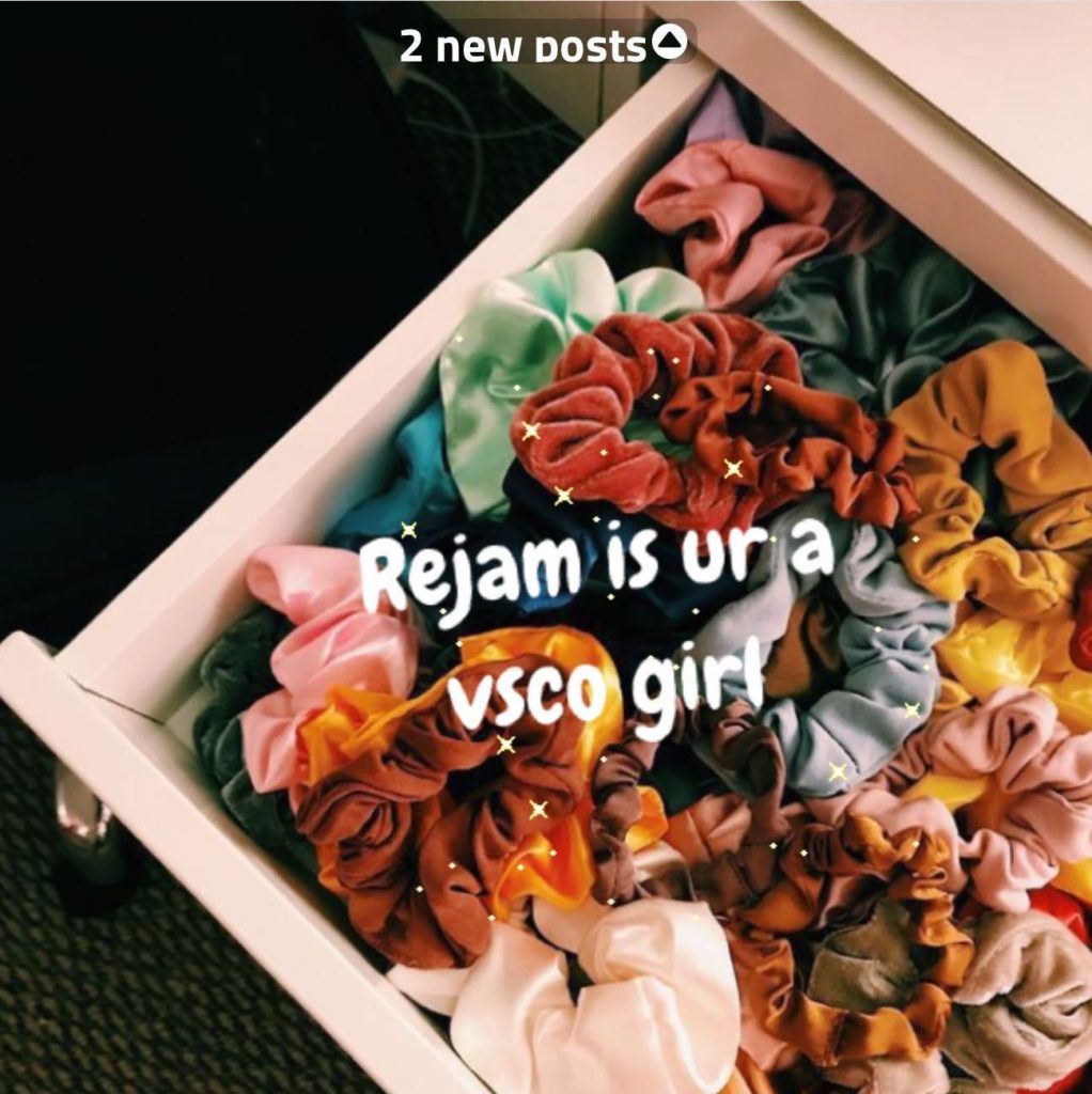 VSCO girl post on Popjam