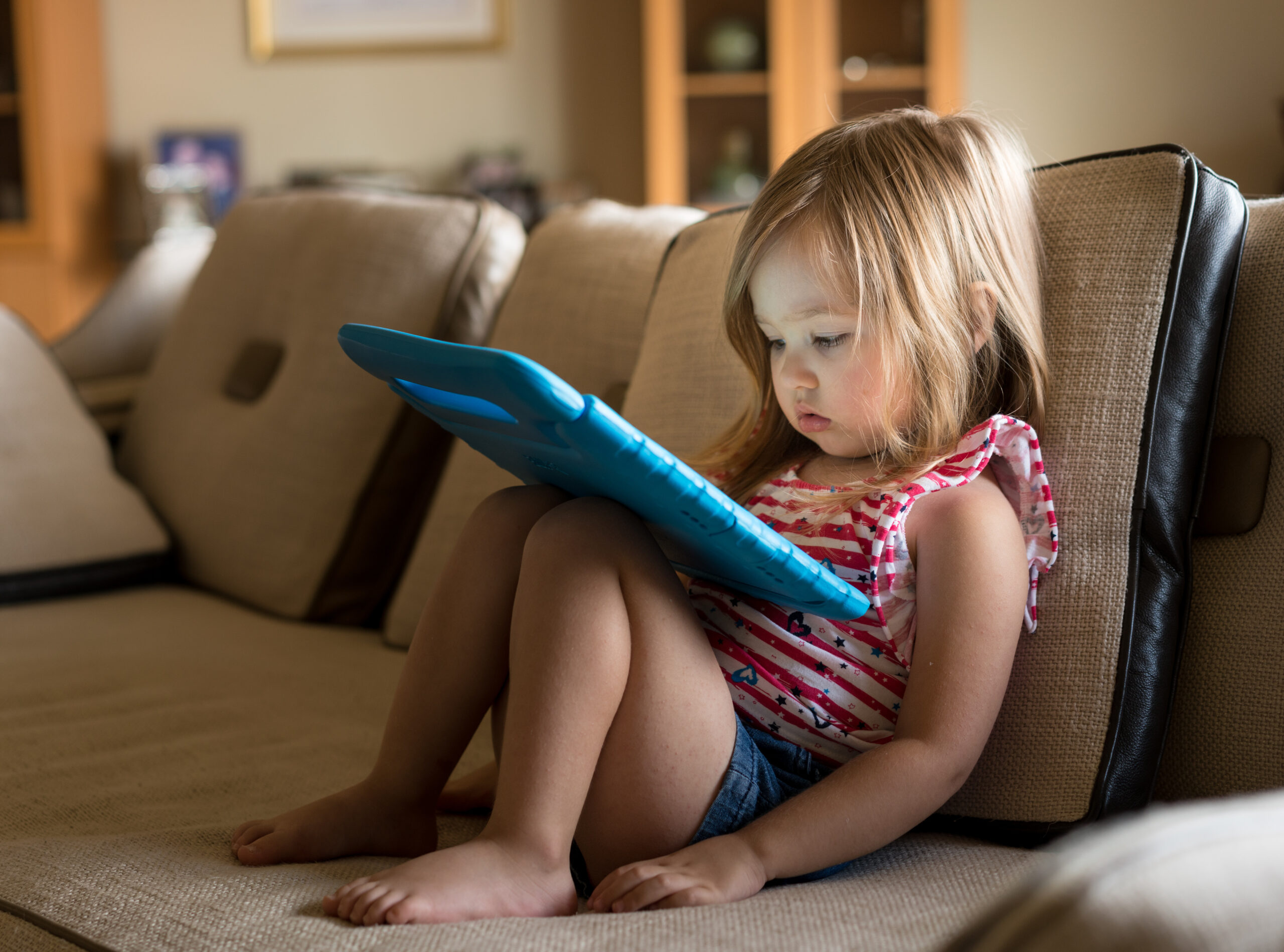 Girl Using An Ipad