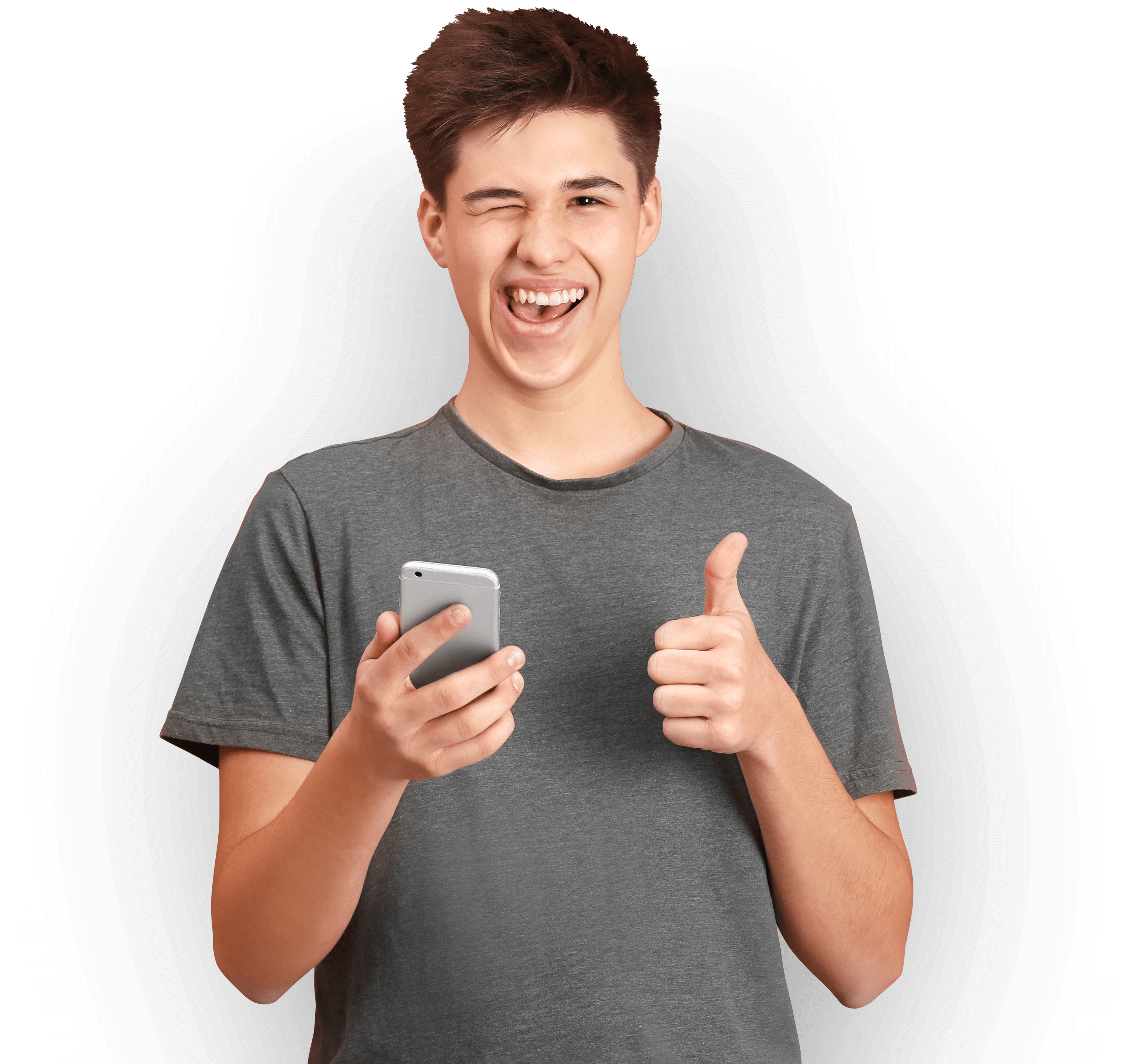 Teen on phone