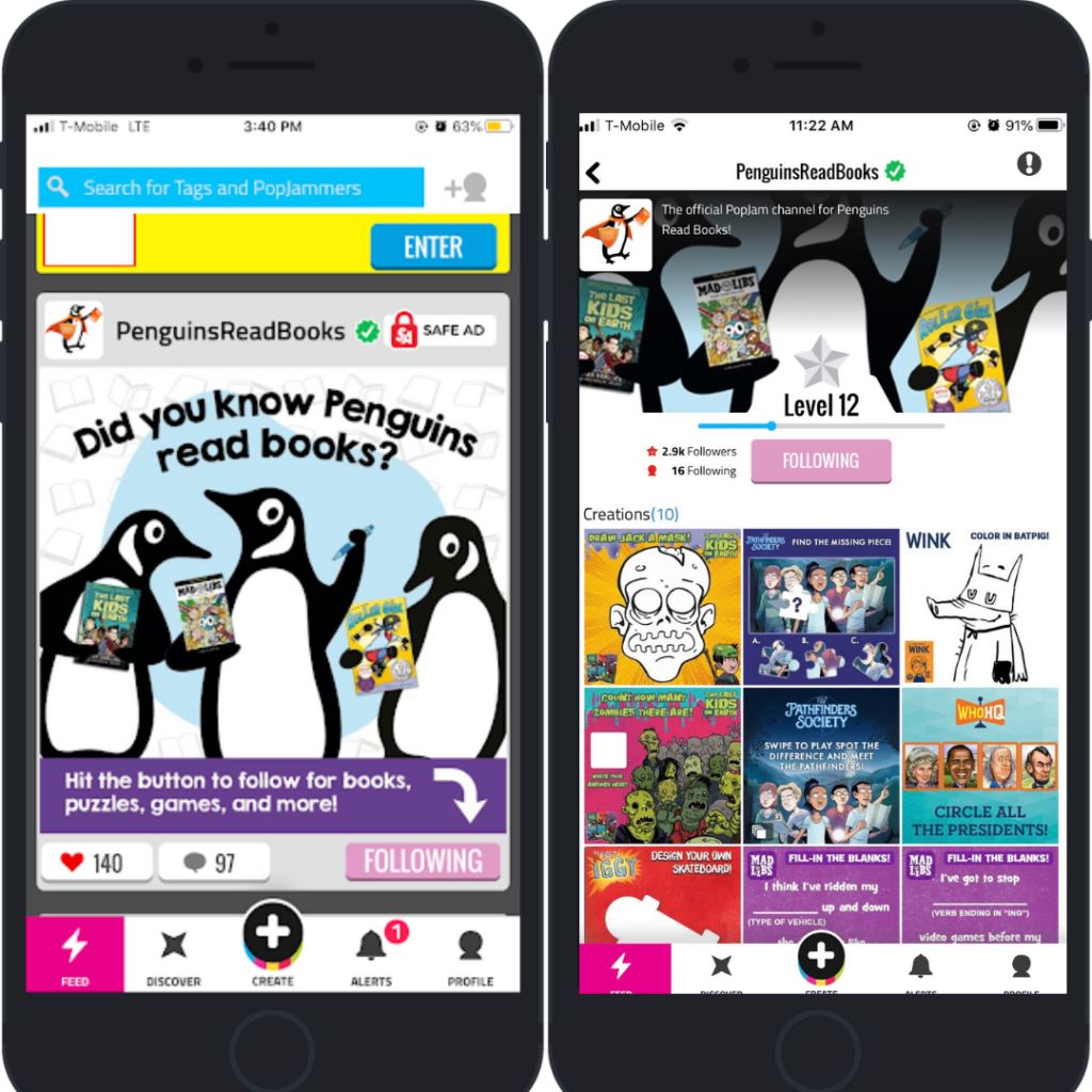 PopJam is SuperAwesome's safe social media platform