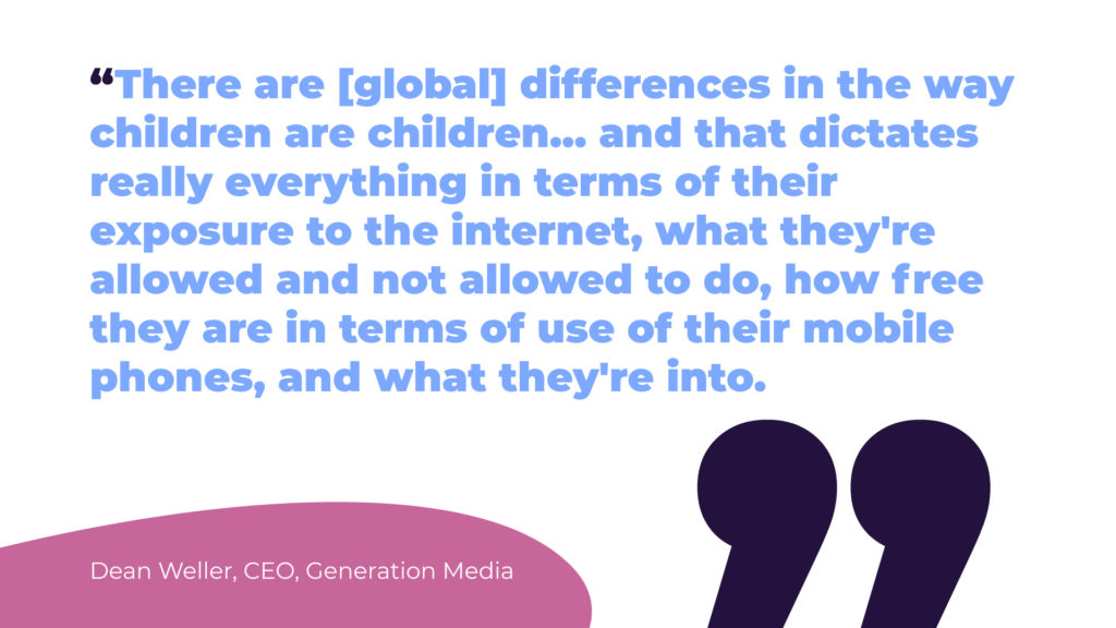 Dean Weller, CEO, Generation Media shares the importance of understanding your youth target audience.