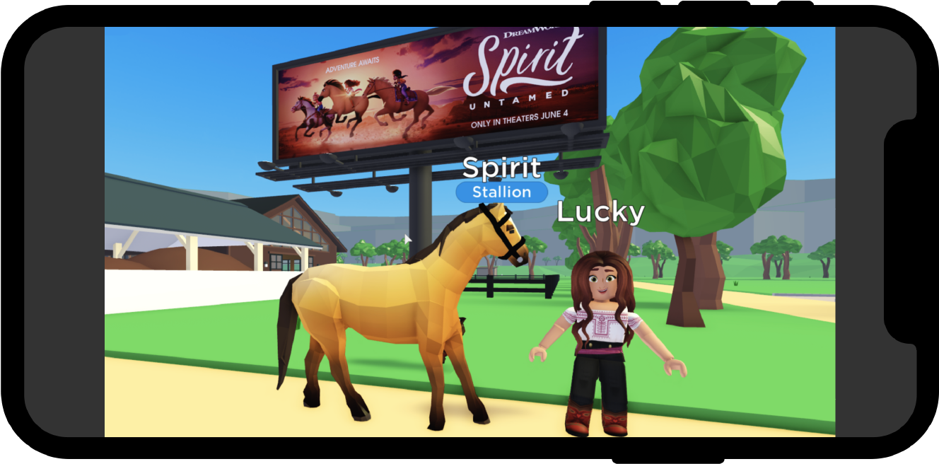 DreamWorks Animations Spirit game integrations example