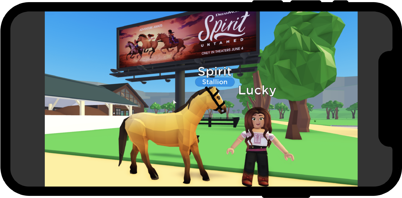 DreamWorks Animations Spirit game integrations example